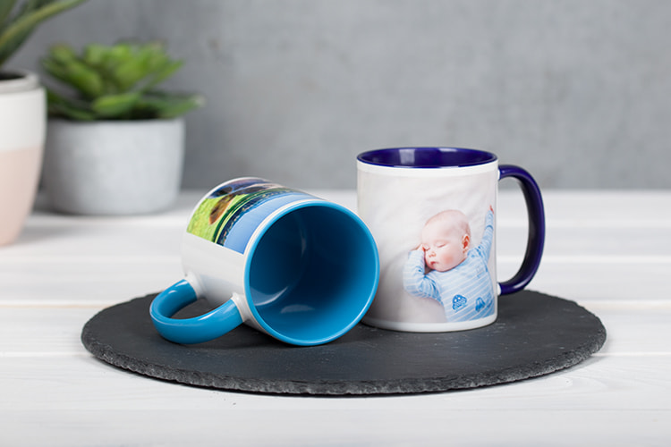 Fototasse blau
