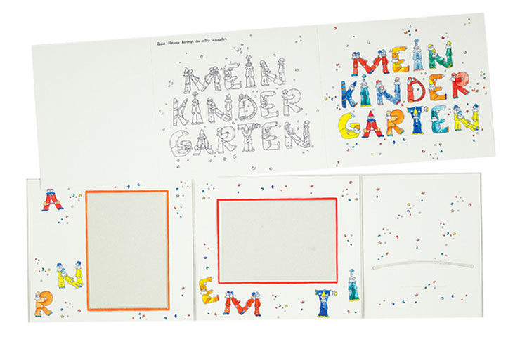 Fotomappe Motiv Kindergarten mit Passepartout